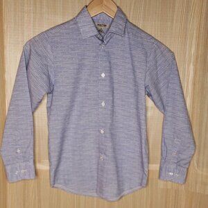 Kenneth Cole Reaction Striped Button Down Shirt 10